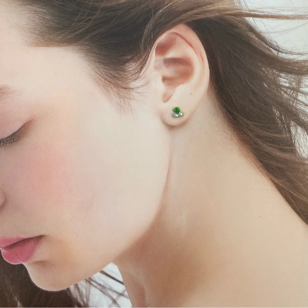 4/$15 Pearl Cherry Pearl Earrings